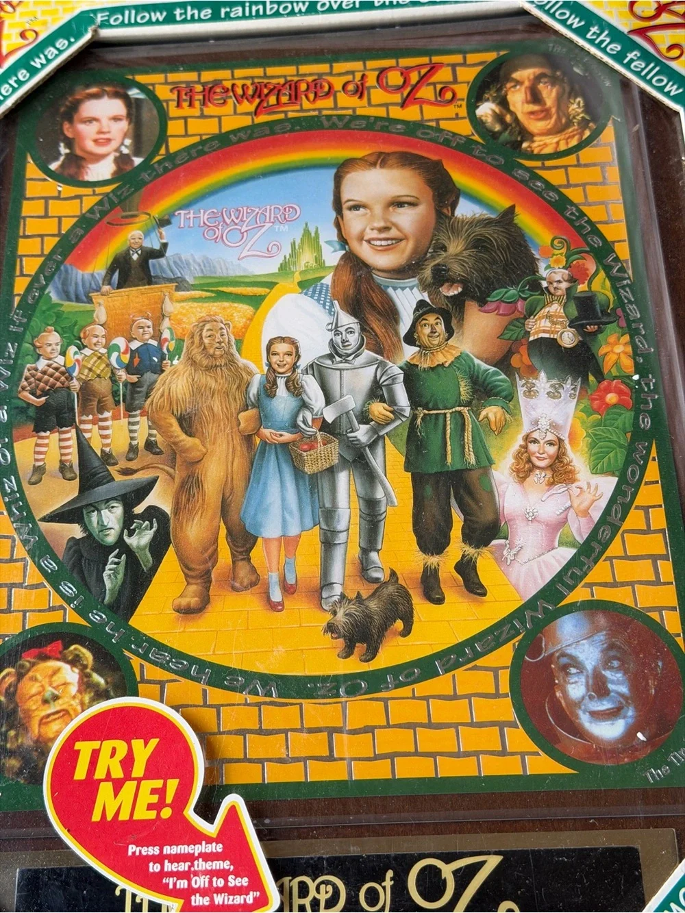 1995 The Wizard of Oz Collectors Musical Plaque